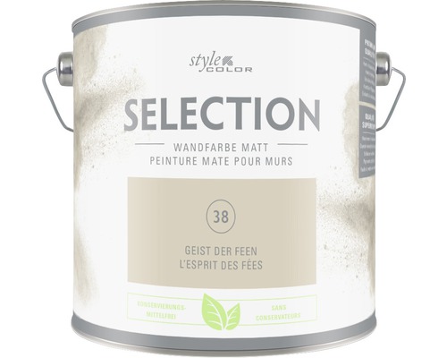Premium muurverf Stijl Kleur SELECTIE 38 conserveermiddelvrij Spirit of the Fairies 2,5 L