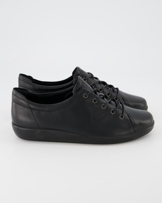 Ecco Soft 2.0 Schnürschuhe in Schwarz