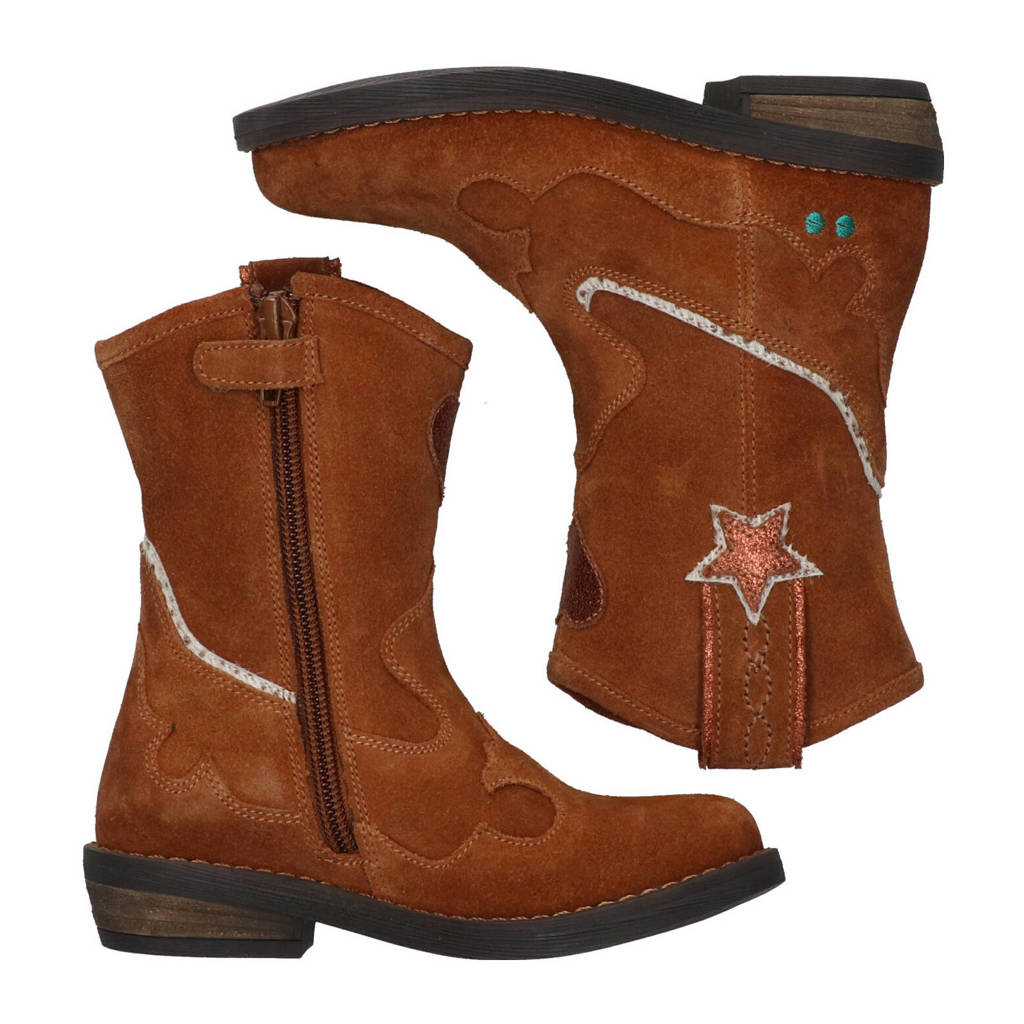 BunniesJR Roxy Rodeosuède cowboylaarzen cognac