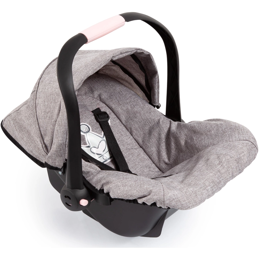 bayer Design Puppen-Autositz mit Dach, grau