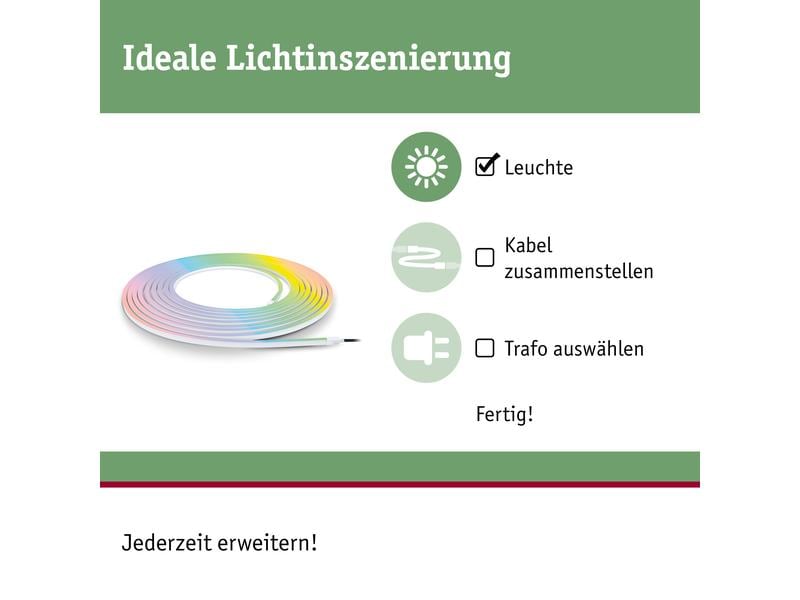 Paulmann LED-Stripe Smart Home Plug & Shine Smooth, RGB, 10 Outdoor Stripe