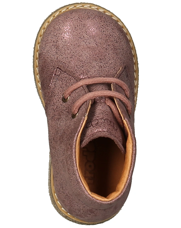 Schnür-Halbschuhe GORDAN in altrosa metallic
