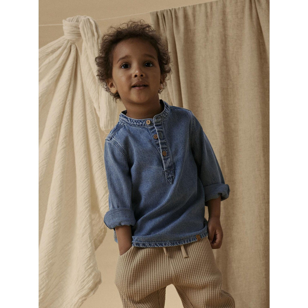 Køb Lil'Atelier Medium Blue Denim Nmmtaya Ls Loose Dnm Skjorte 1166-Fd Lil