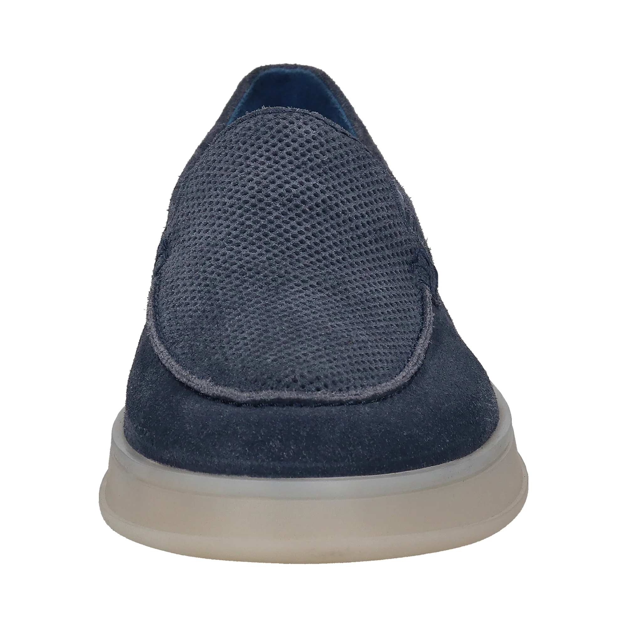 Leder Mokassin blau