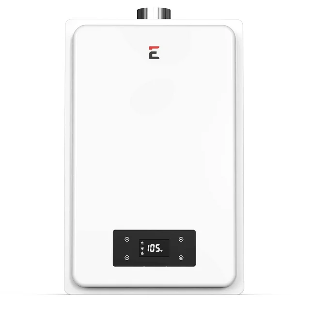 Aquecedor de água instantâneo a gás natural para interiores Eccotemp Builder Grade, 6,0 GPM