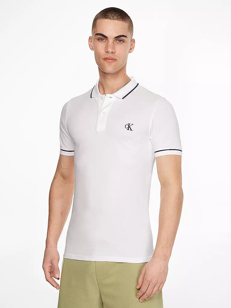 CALVIN KLEIN JEANS Poloshirt weiss