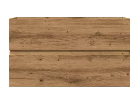Armoire d'évier chêne artisanal 90x38,5x45 cm bois d'ingénierie