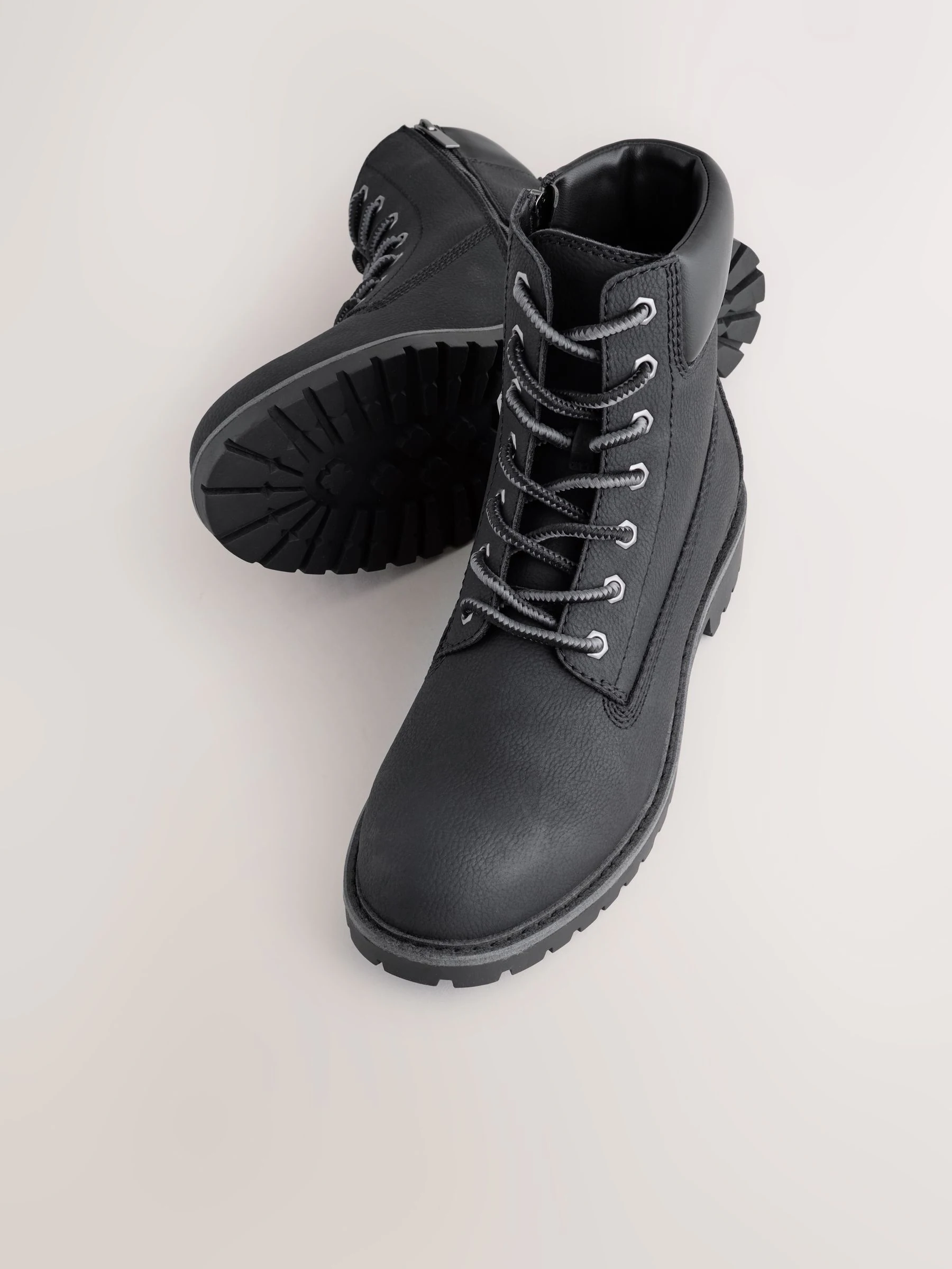 Zwart - Tall Zip-Up Boots