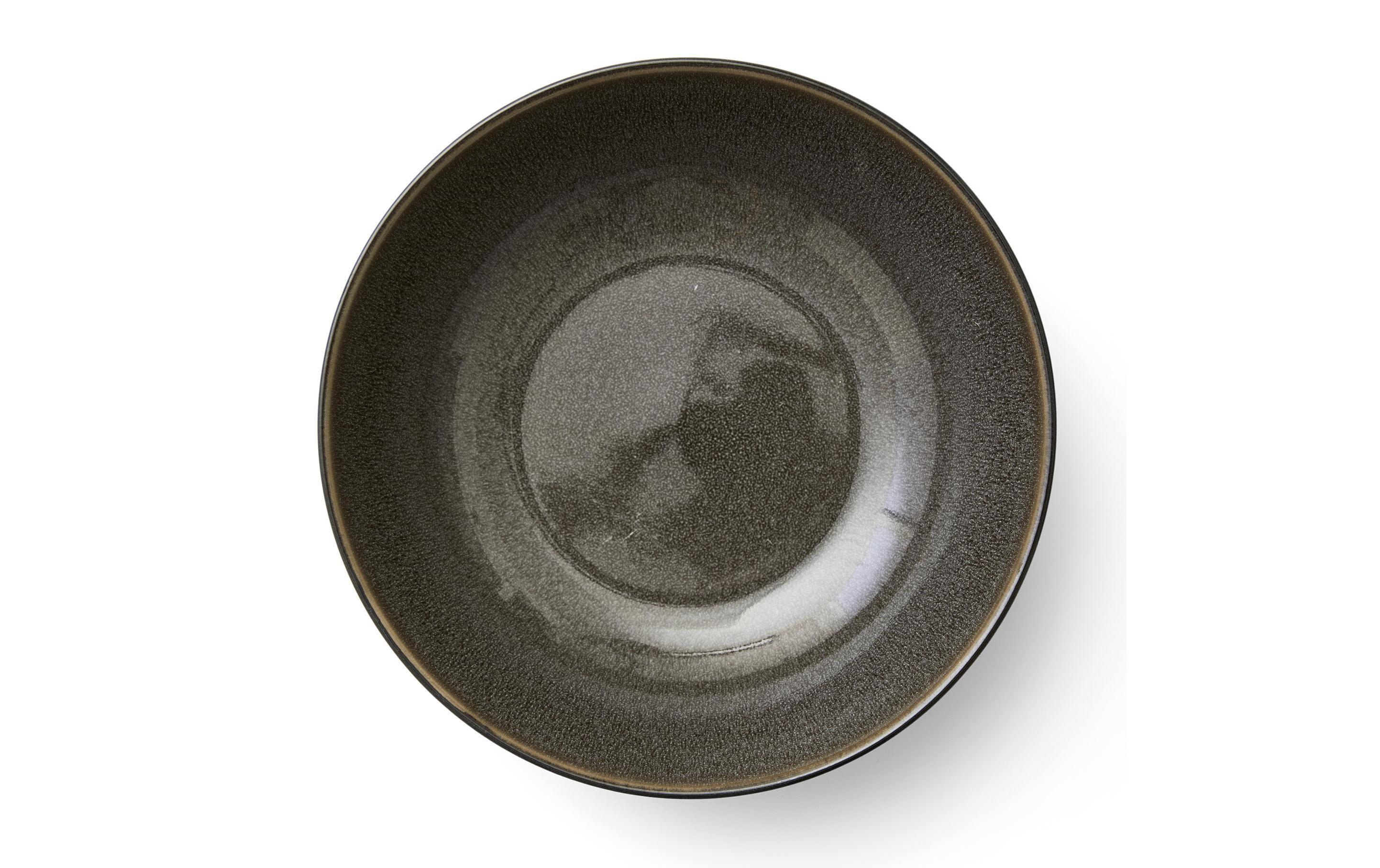 Salatschüssel 24 cm, Schwarz/GrauOfenfeste Salatschüsseln aus Steinzeug
