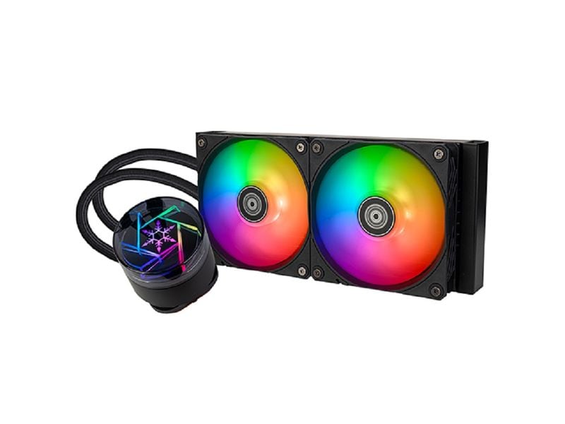 SilverStone Wasserkühlung NovaPeak 240 ARGB Multikompatibler All-in-One CPU-Wasserkühler mit ARGB