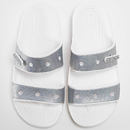 Claquettes Femme 207769 Gitter Blanc Argenté
