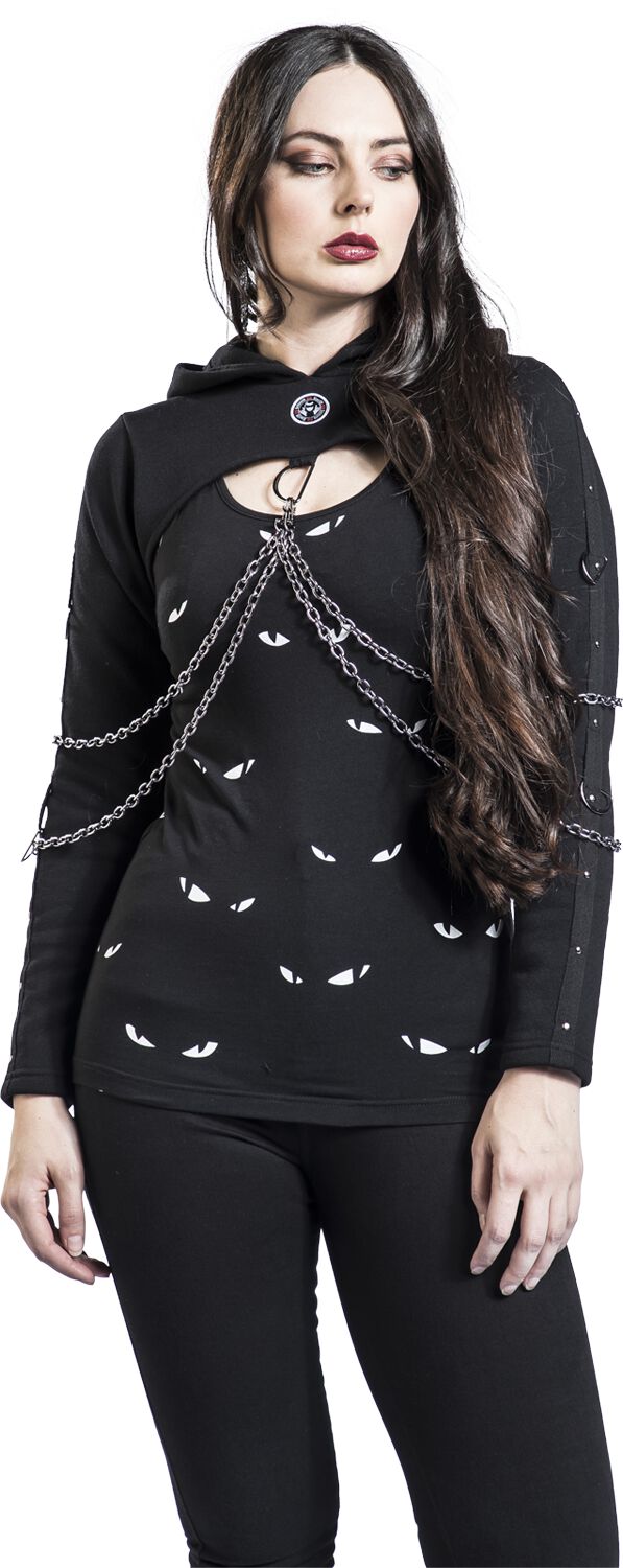 Gothicana X Emily the Strange - Sweat à capuche 2-en-1 | Gothicana by EMP Sweat-shirt à capuche