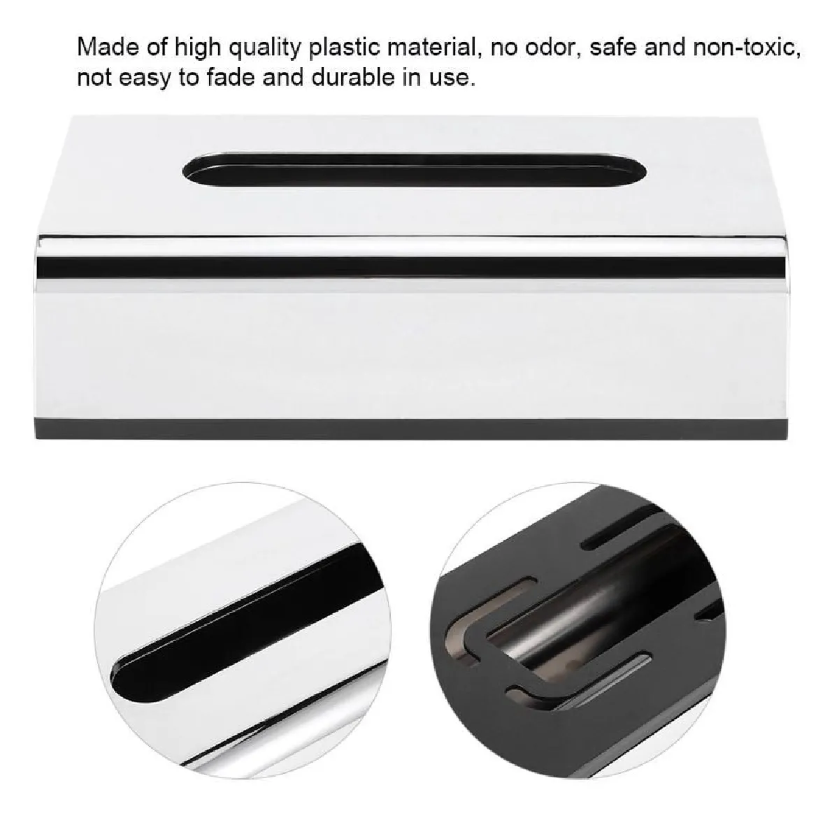 Universal Boîte de Serviettes Papier de Luxe Argent