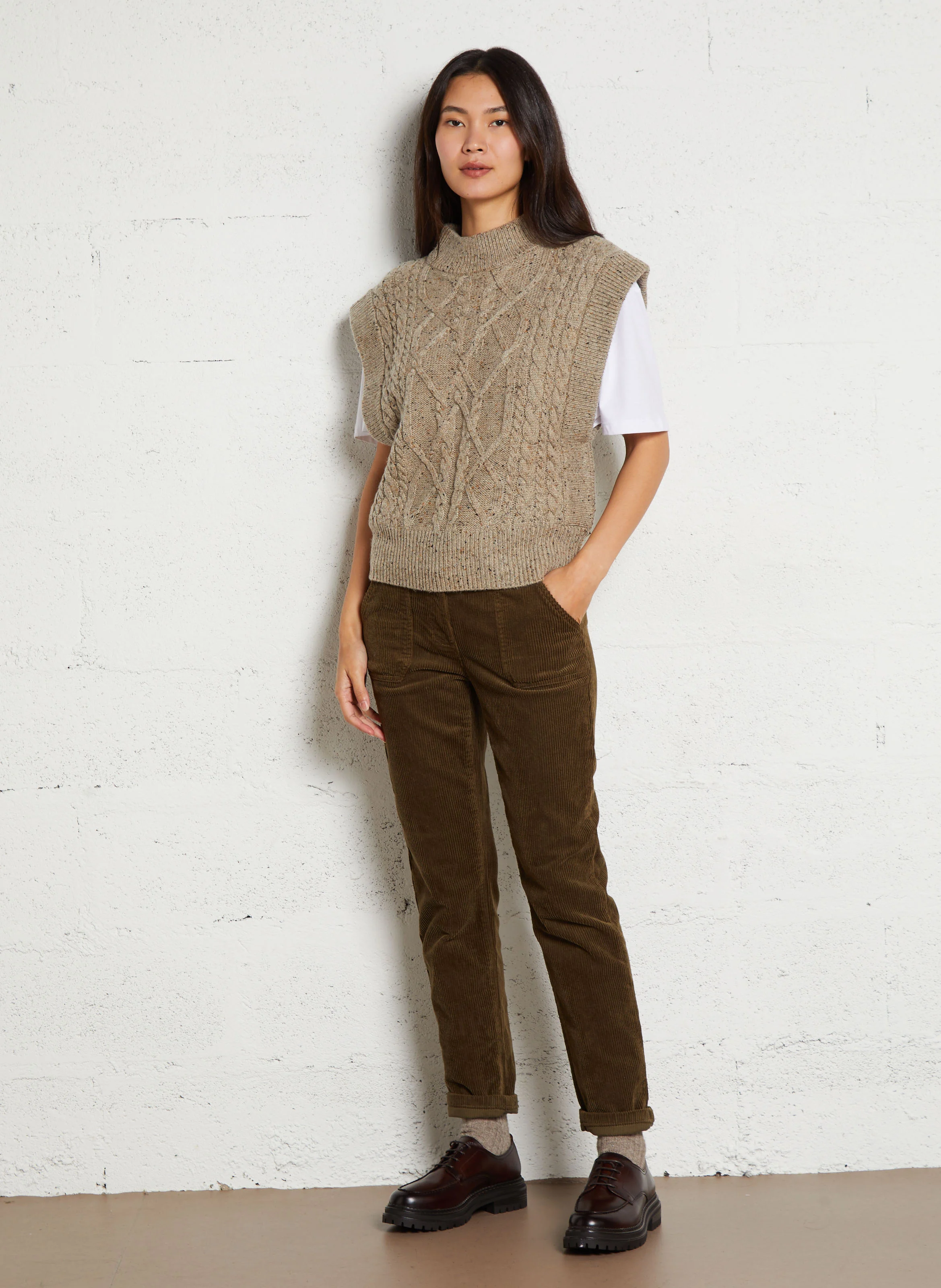 ADALOU - Derbies en cuir | Marron