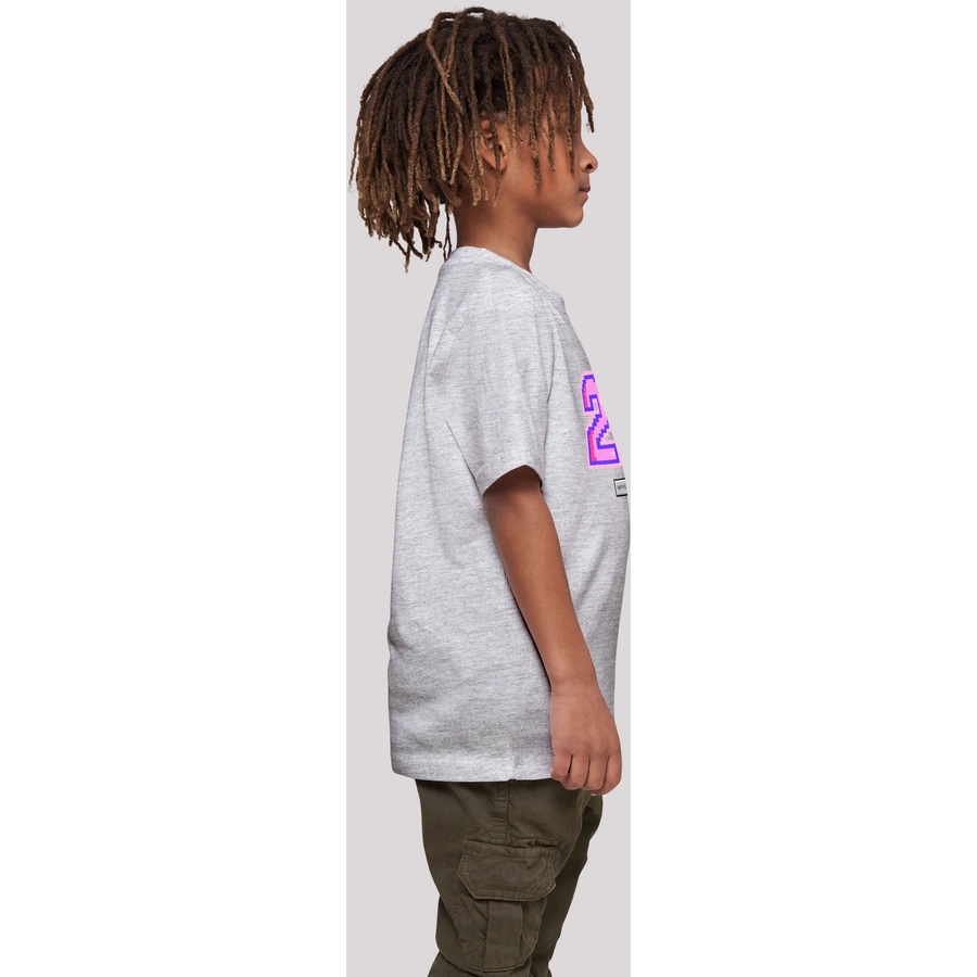 F4NT4STIC T-Shirt Pixel 23 pink heather grey