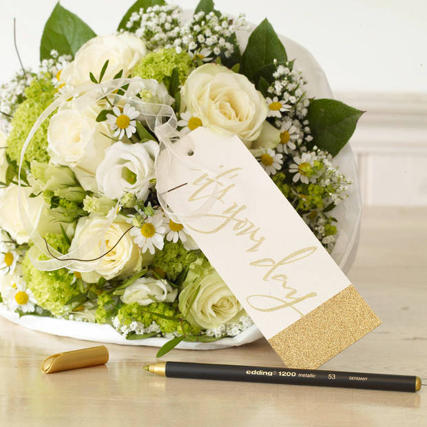 Edding 1200/2 Colourpens Metallic-goud