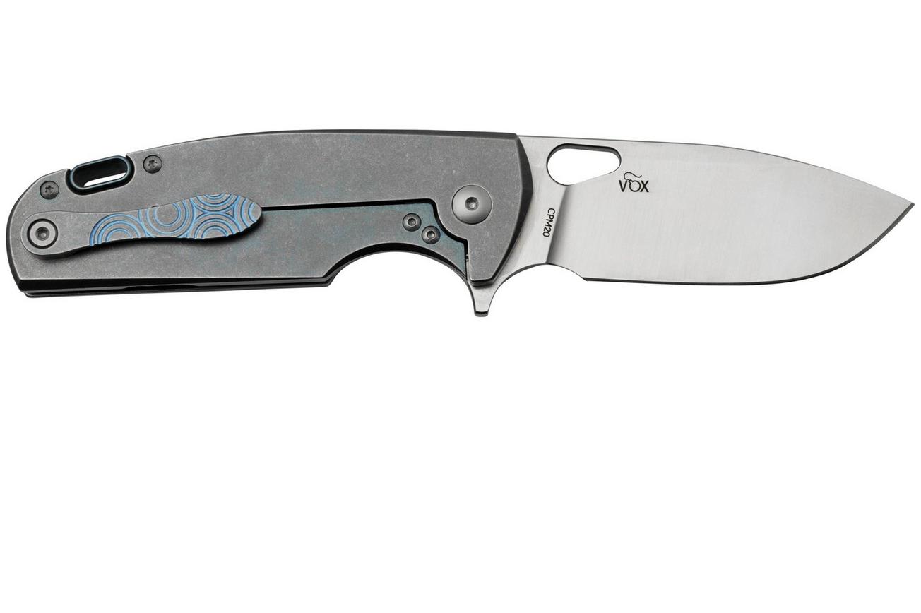 Viper Kyomi V5933RBL, CPM 20CV Satin Blue Titanium Circle, zakmes