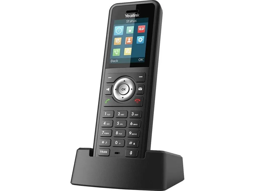 Yealink W59R - Ekstra trådløst håndsæt - med Bluetooth interface med opkalds-ID - DECT - 3-vejs opkaldskapacitet - sort