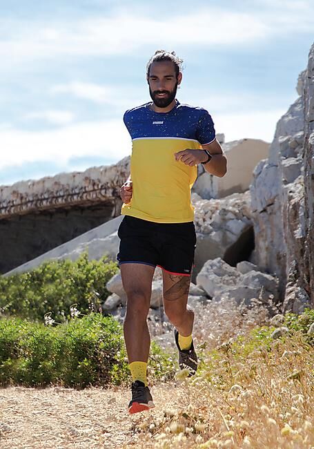 COUREUR DU DIMANCHE - T-SHIRT MC LE BICOLORE MOUCHETE M