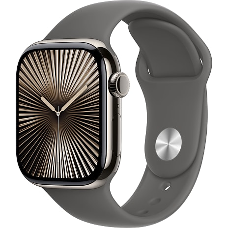 Apple Watch S10 Cell 42 mm S/M - Natural Titanium Sport Band