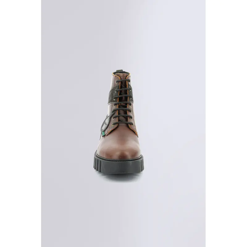 KICK FABULOUS MARRON FONCE BOOTS Cuir Homme