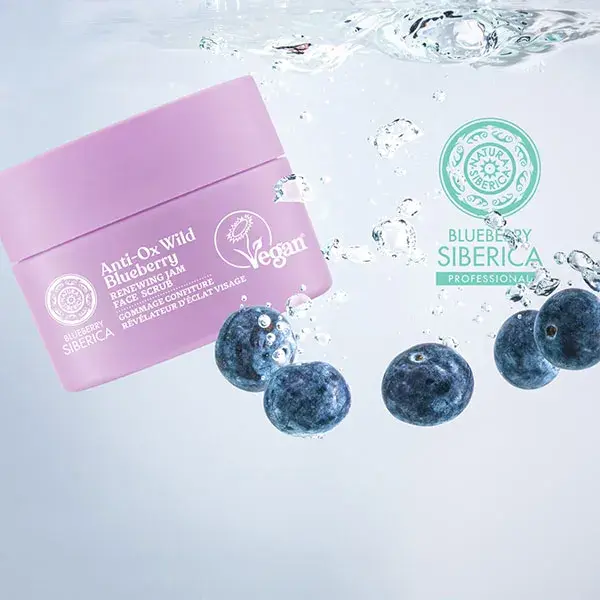 Natura Siberica Esfoliante Corporal de Mirtilo e Geleia Iluminadora 50 ml