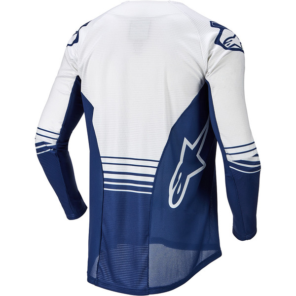 Alpinestars - Maillot Techstar Phantom Bleu foncé / Blanc / Jaune