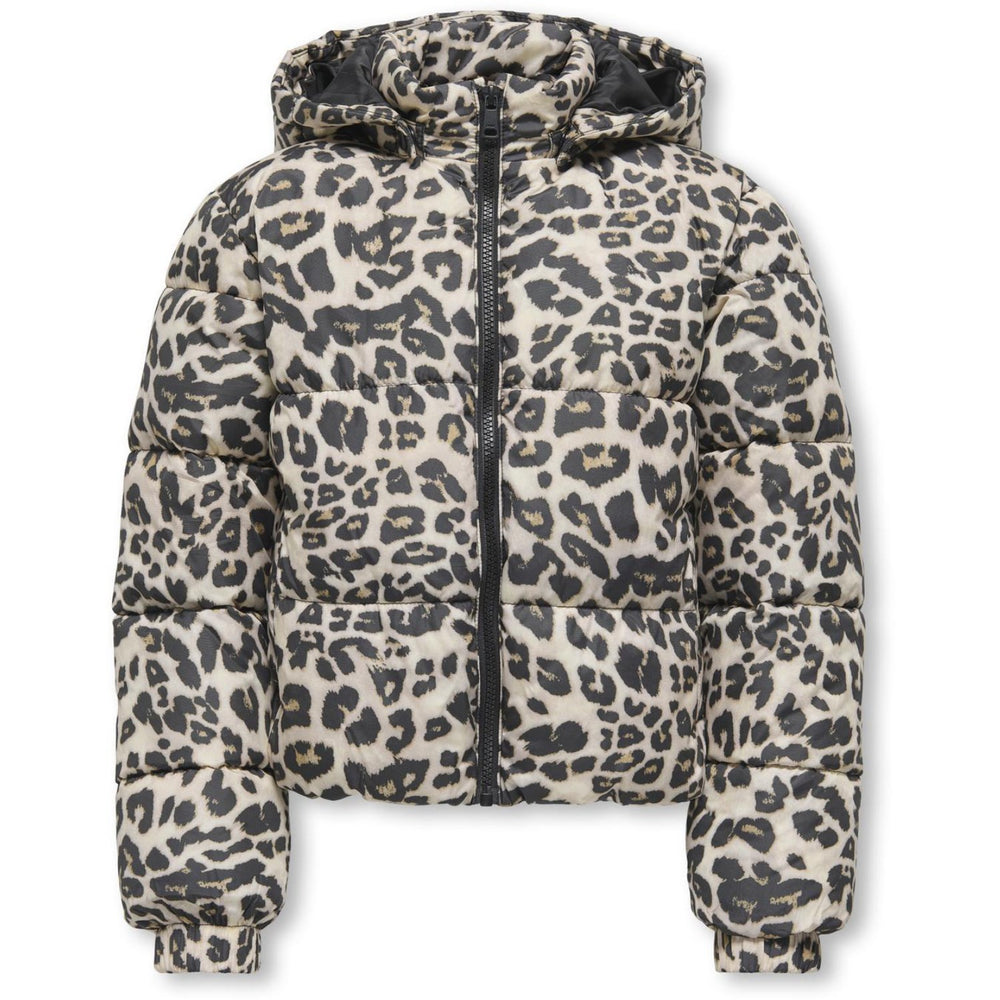 Køb kids ONLY Silver Mink Leo Kogdalia Sht Puffer Aop Jakke Otw Noos