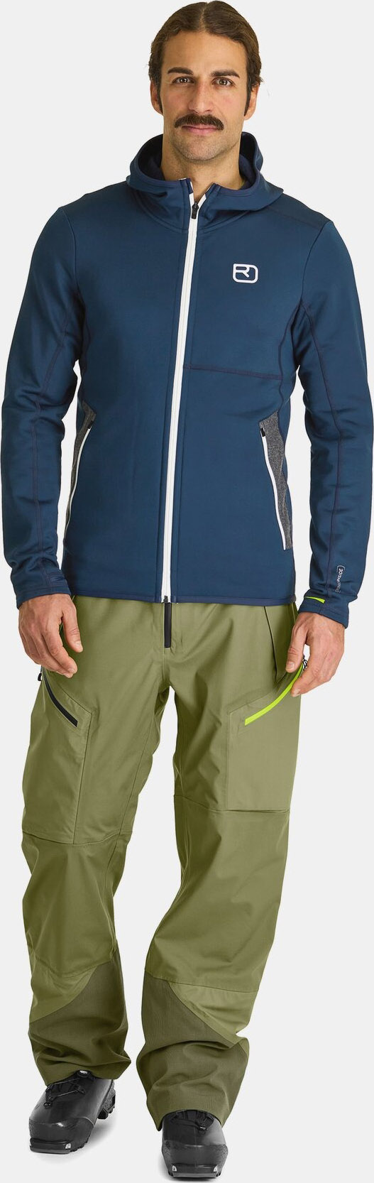Fleece Hoody Herre 54201/Deep Ocean