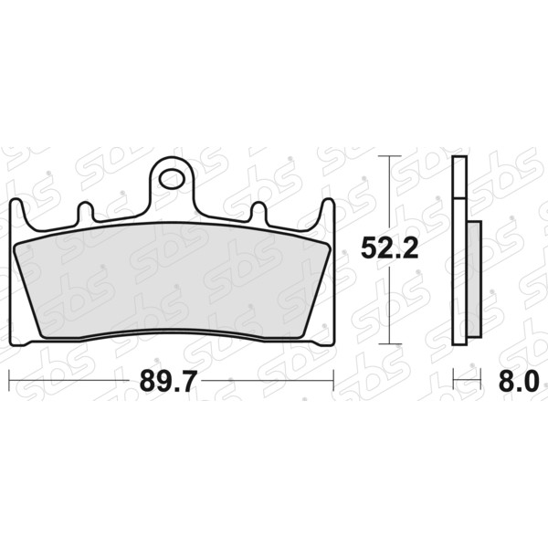 SBS - Plaquettes de frein 686 DC
