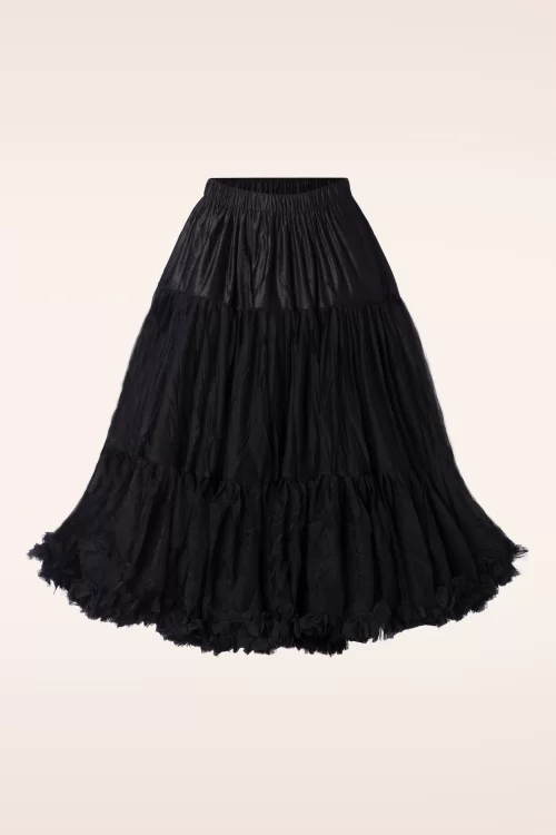 Banned Retro Queen Size Lola Lifeforms petticoat in zwart