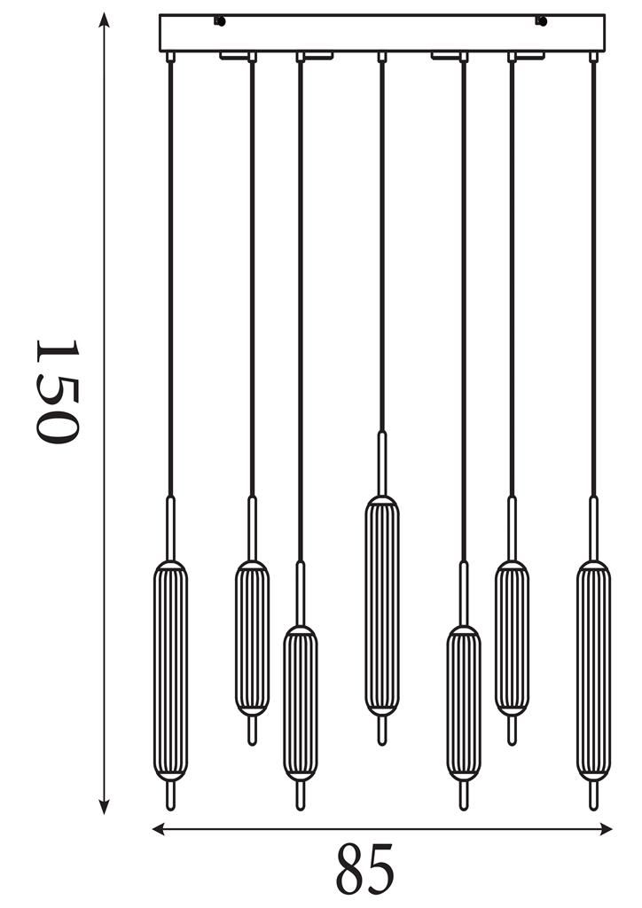 Hanglamp Cattail B85 x D17 cm