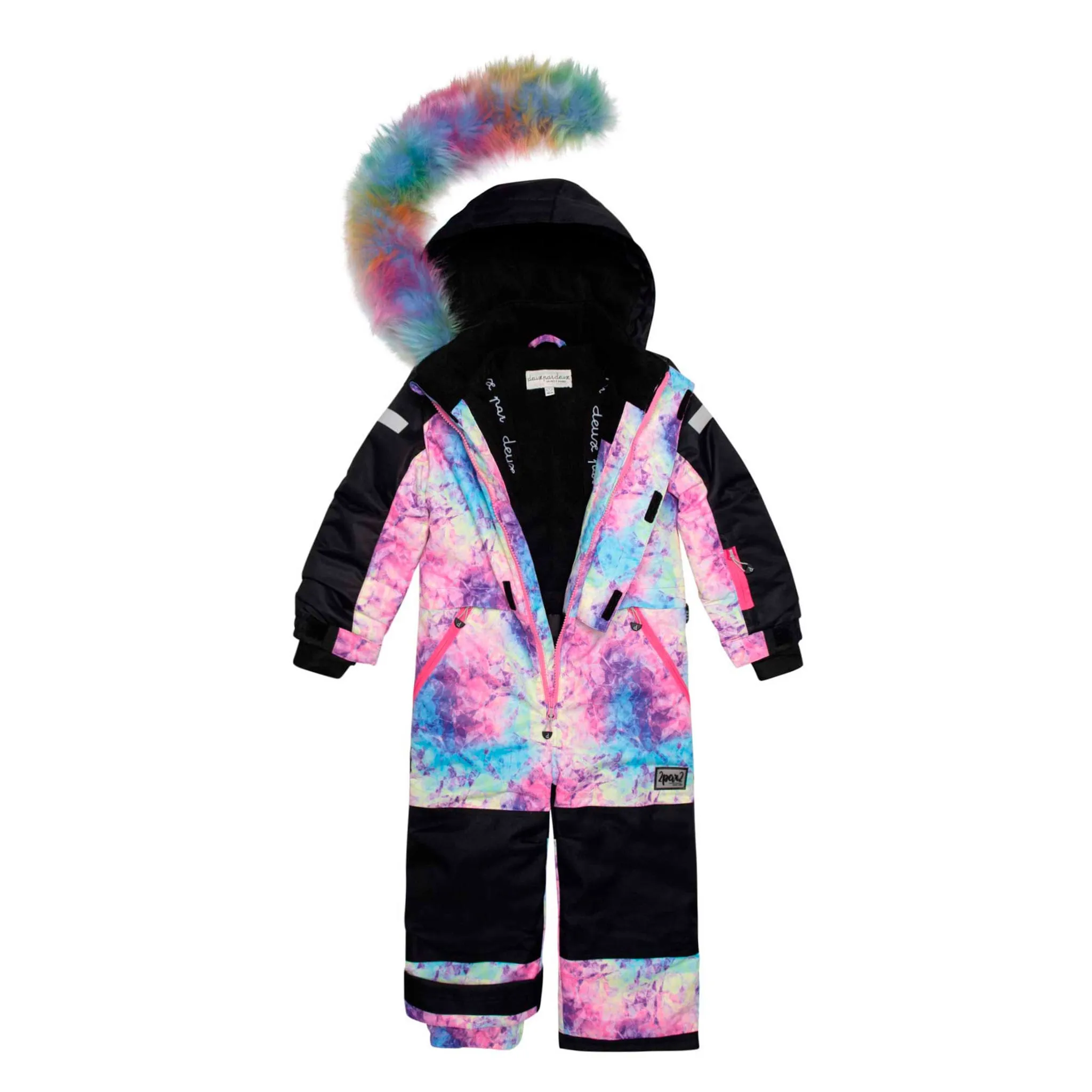 Deux par Deux Habit de Neige Une Pièce Arc-En-Ciel 2-6ans