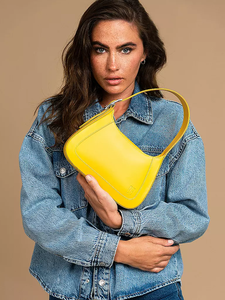 FIVE FORTY Ledertasche - Mini Bag GAIA gelb