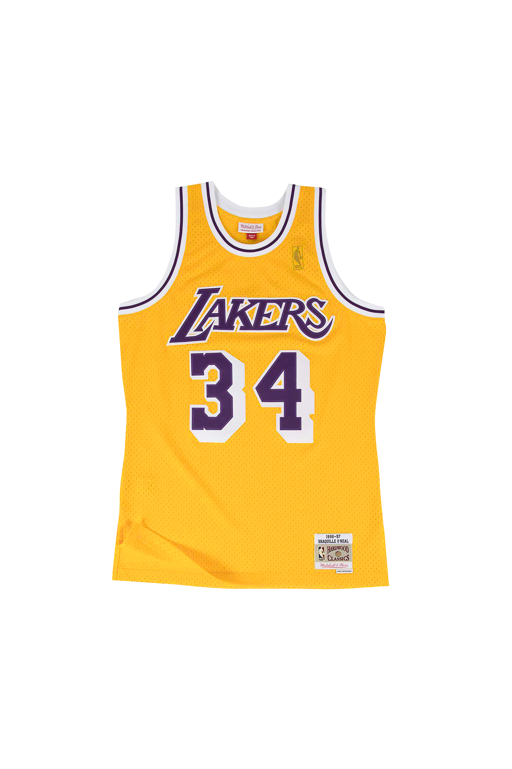 MITCHELL & NESS débardeur LOS ANGELES LAKERS - SHAQUILLE O'NEAL Jaune
