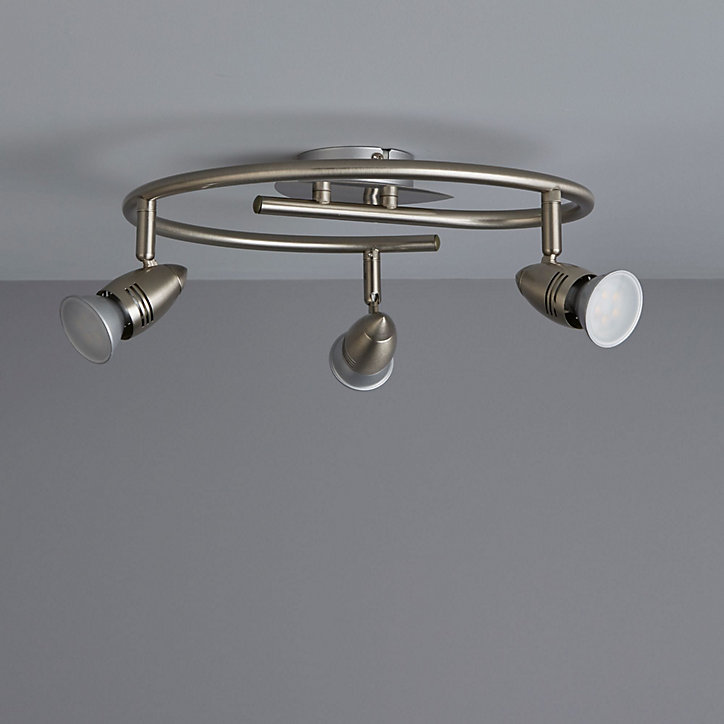Plafonnier 3 spots Aspis métal chrome GU10 3x50 W