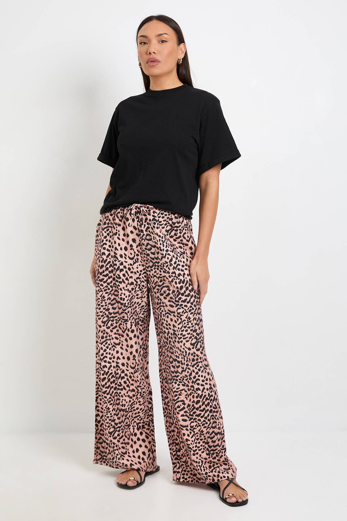 Wallis Pantalon À Cordon Imprimé Léopard