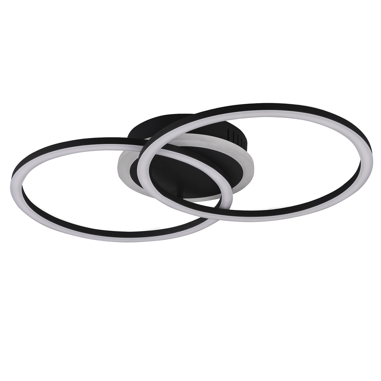 LED-Deckenlampe - schwarz matt - 50 cm