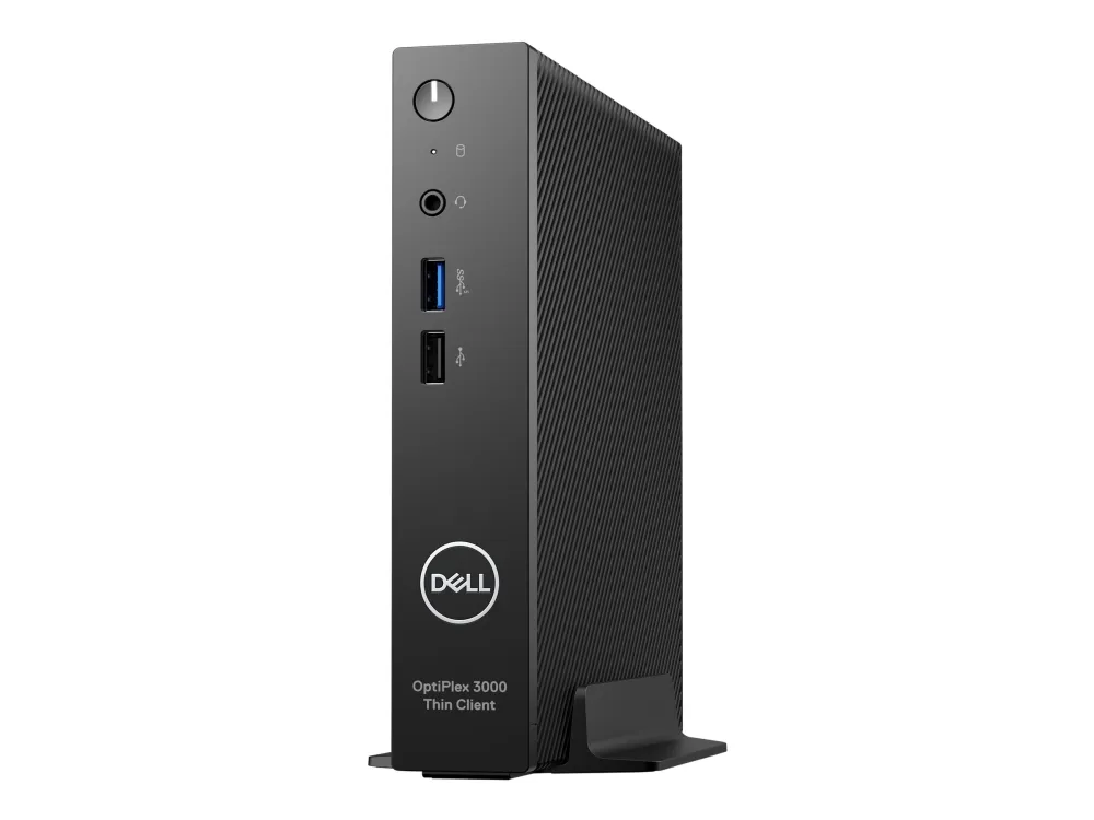 Dell OptiPlex 3000 Thin Client - Tynd klient - DTS 1 x Celeron N5105 / op til 2.9 GHz - RAM 8 GB - flash - eMMC 64 GB - UHD Graphics - IEEE 802.11ax (Wi-Fi 6E), Gigabit Ethernet, Bluetooth - Dell ThinOS - skærm: ingen - sort, sort (mus) - BTP - med 3