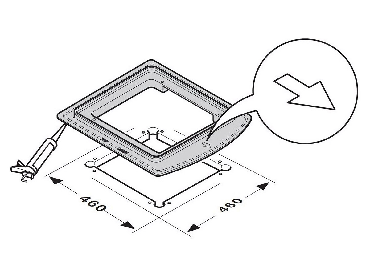 Truma Aventa 40 x 40 afwerkframe