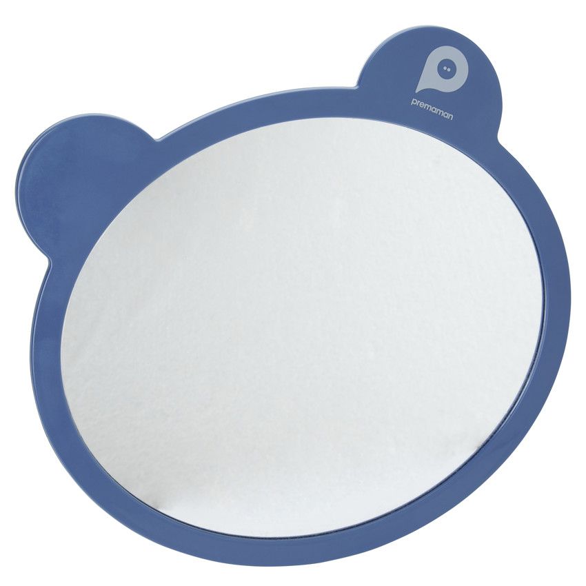 Miroir de voiture ours Bleu - Ecru