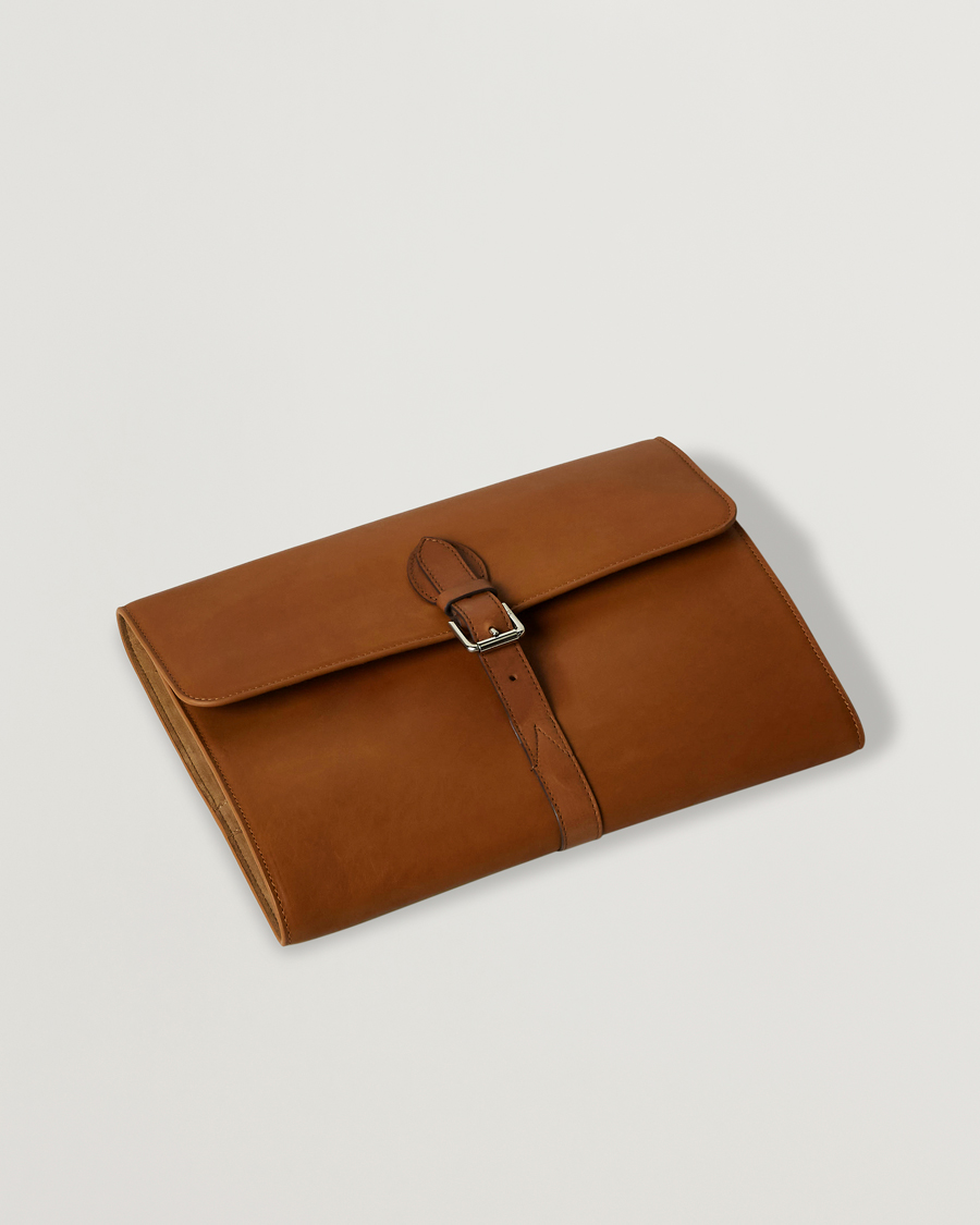Ralph Lauren Home Toledo Travel Case Saddle Brown