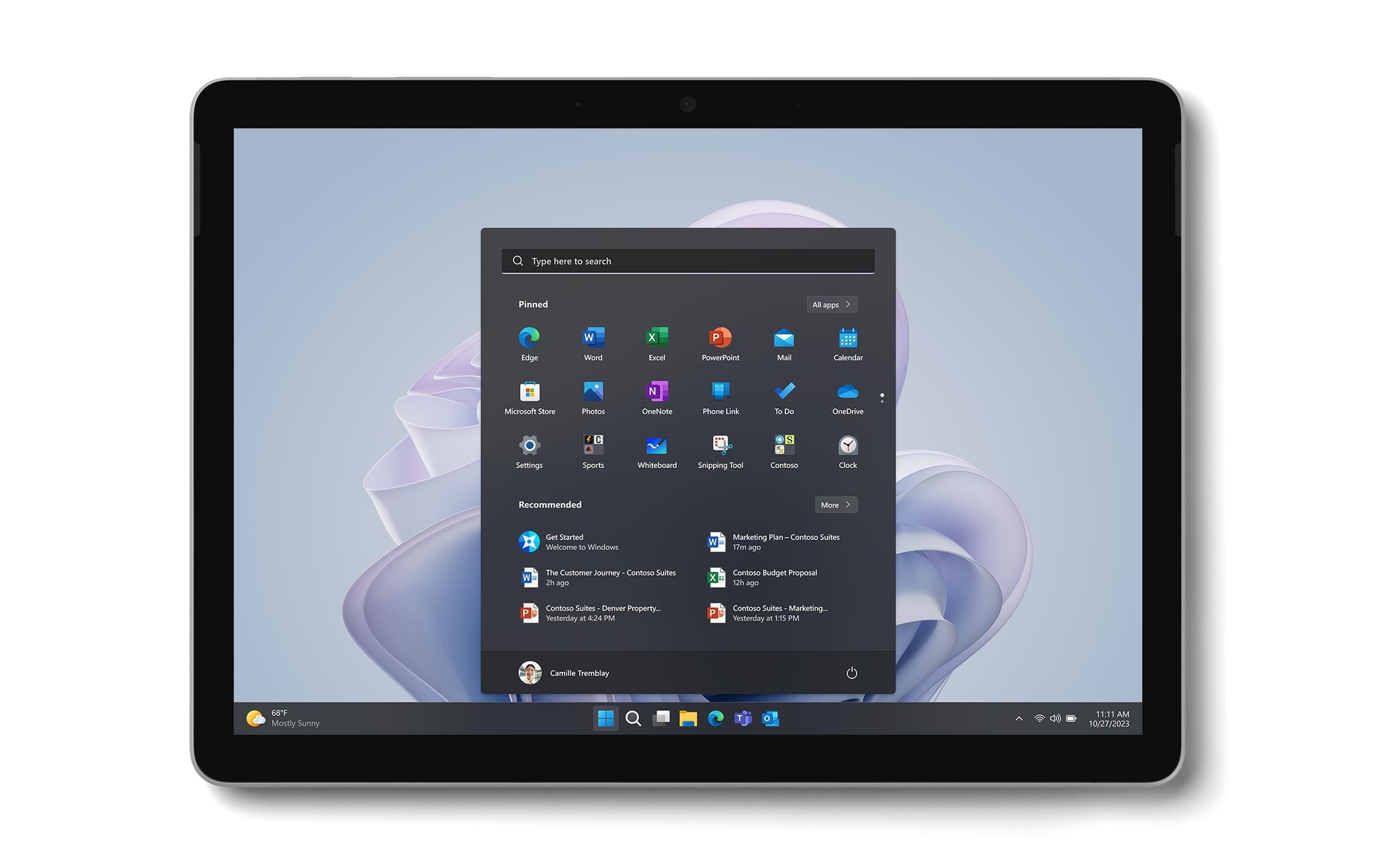 Microsoft Tablet »Go 4 Business (Intel N, 8GB, 64GB eMMC, W11P)« (25,56 cm / 10,5 ″) Windows 64 GB WUXGA+ )