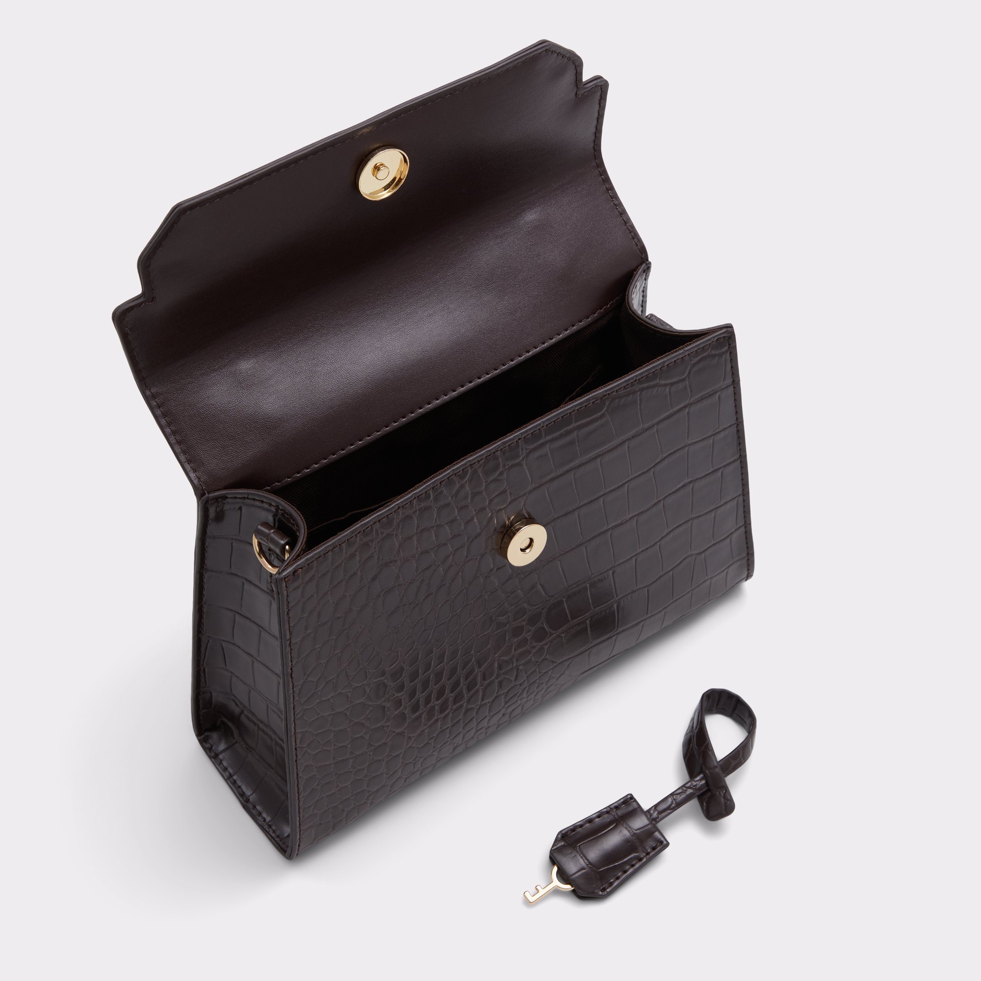 Muriax Dark Brown Women Top Handle Bags