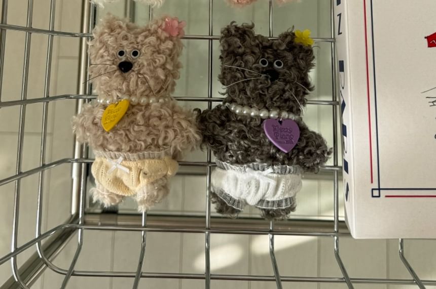 SeoulMall - Pluchen Kat Sleutelhanger