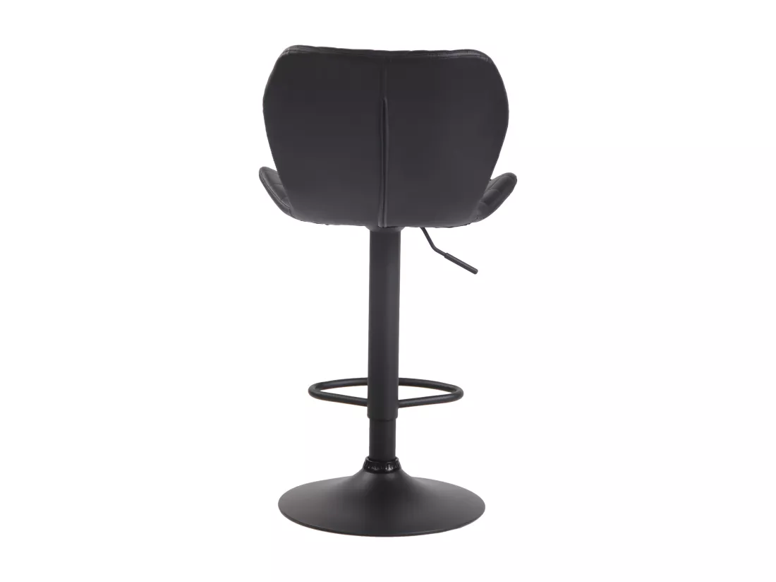 Tabouret de bar - Similicuir & Métal - Noir - Cork