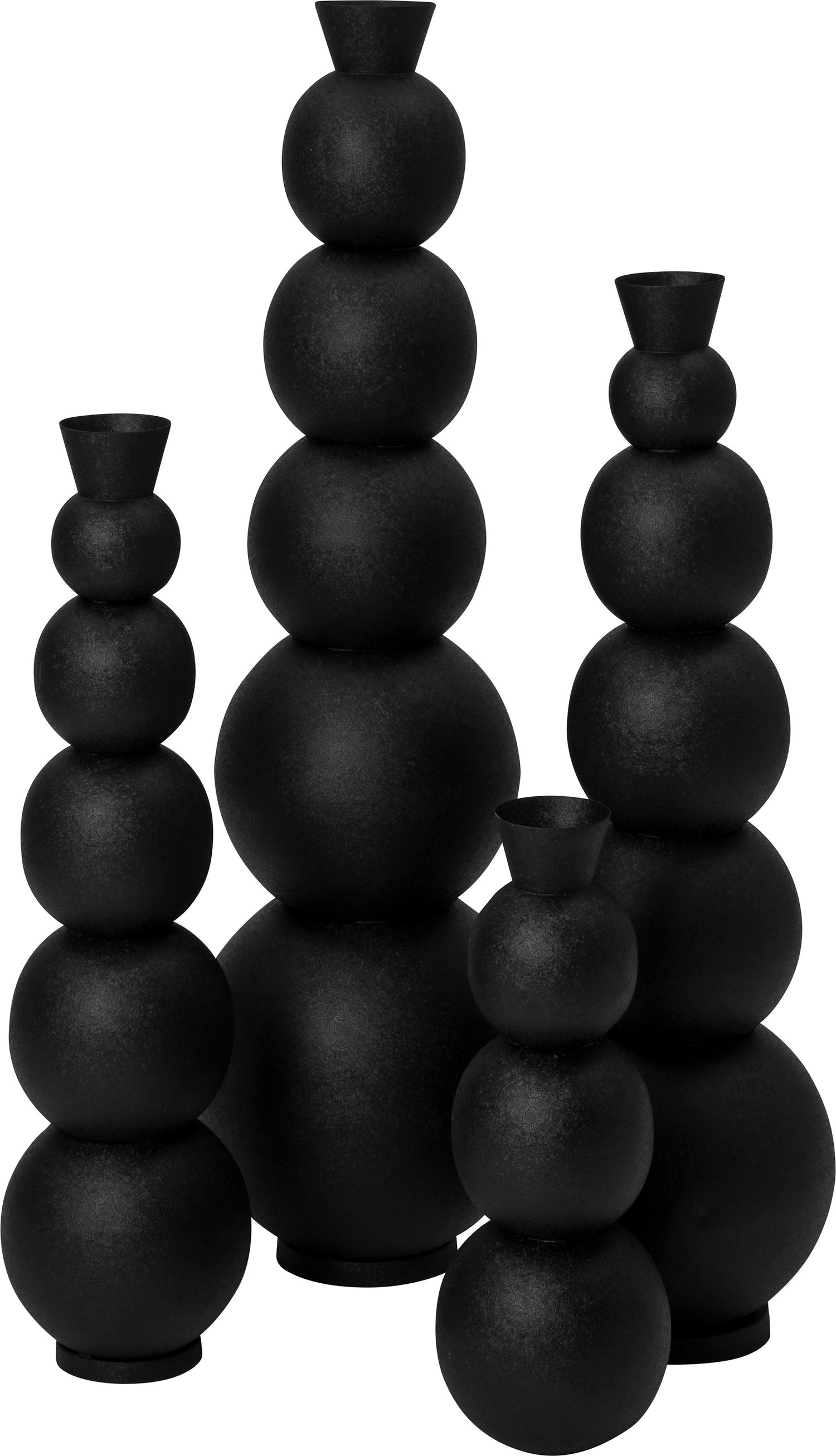 Intratuin vaas Jacky zwart D 31 H 108 cm