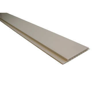 Wand- en plafondbekleding PVC roomwit 270x10 cm 2,7 m² 10 stuks