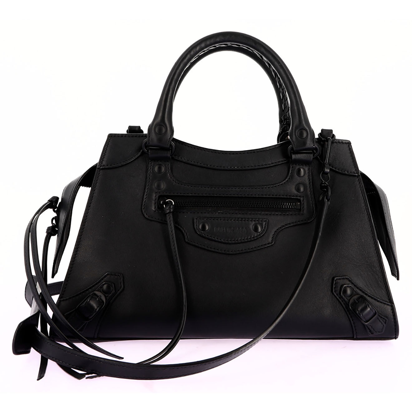 Balenciaga Sac bandoulière Néo Classic en Cuir noir - Très bon état - L.32.5 cm