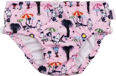 Mummitrollet UV-Sett Badebleie og Solhatt, Rosa